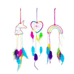 One Colorful Dreamcatcher Unicorn Rainbow or Heart